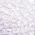Miçanga Passante Retângulo Acrílico Transparente 10x14mm 10pçs 12g