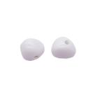 Miçanga Passante Triângulo Resina Branco 12x13mm 10pçs 14g