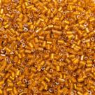 Miçanga Passante Vidrilho Tubo Laranja 2mm 4000pçs 50g