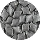 Miçanga Pastilha 29x22mm Cinza Marmorizado 10pçs 25g