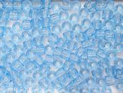 Miçanga Tererê 8x10mm 500g Cor 050 Azul Bebê Transparente Miçanga Tererê 8x10mm 500g Cor 050 Azul Bebê Transparente
