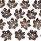Miçanga Tulipa Flor Metal Ouro Velho 10x20mm 630pçs 500g