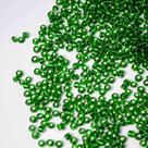 Miçanga Verde Bandeira Transparente com Miolo 6/0 4mm - 620 peças - 50g Miçanga Verde Bandeira Transparente com Miolo 6/0 4mm - 620 peças - 50g