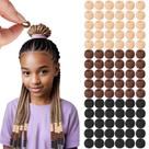 Miçangas de cabelo de silicone Everfunny, 90 unidades para mulheres e meninas, tranças