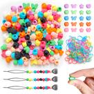 Miçangas de cabelo de silicone Jongdari 160 unidades para crianças, meninas e mulheres