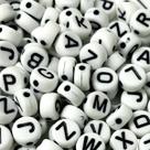 Miçangas de Letra Redonda Alfabeto Aprox. 1000 Letras Para Fazer Bijuterias Colar Montar Pulseiras