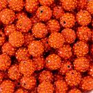 Miçangas de strass BB Beadthoven Orange Crystal 10 mm 100 unidades
