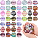 Miçangas de strass Loetere, 20 mm, cristal, redondas, 40 unidades (20 cores) Miçangas de strass Loetere, 20 mm, cristal, redondas, 40 unidades (20 cores)