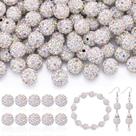 Miçangas de strass TINKRSTUFF Crystal AB 10 mm 105 unidades para joias Miçangas de strass TINKRSTUFF Crystal AB 10 mm 105 unidades para joias