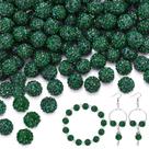 Miçangas de strass TINKRSTUFF Emerald 10 mm 200 unidades para joias Miçangas de strass TINKRSTUFF Emerald 10 mm 200 unidades para joias