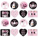Miçangas focais de silicone JarthenaAMCS Halloween, 16 unidades, rosa, preto