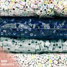 Miçangas Para Pulseira - Letras - C/1000 Peças M13 - Nybc