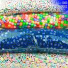 Miçangas Para Pulseira - Letras - C/1000 Peças M21- Nybc