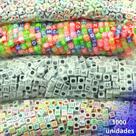 Miçangas Para Pulseira - Letras - C/1000 Peças M26 - Nybc