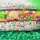 Miçangas Para Pulseira - Letras - C/1000 Peças M36 - Nybc