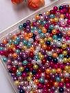 Miçangas Pérola Abs 8mm Colorida para Pulseiras 100 Gramas