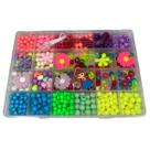 Miçangas Pulseiras Kit Infantil Biju Colar Mix 550 Peças Carnaval Fantasia