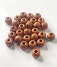 Miçangas Tererê Marrom 10mm - 200 peças - 100g