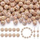 Miçangas TINKRSTUFF 105 unidades de 10 cm Light Peach AB Sparkle