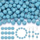 Miçangas TINKRSTUFF 120 unidades de miçangas de strass água-marinha de 10 mm