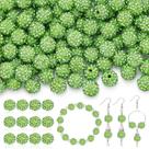 Miçangas TINKRSTUFF 200 peças de strass verde claro de 1 cm Miçangas TINKRSTUFF 200 peças de strass verde claro de 1 cm