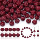 Miçangas TINKRSTUFF 200 unidades de strass vermelho escuro de 10 cm Miçangas TINKRSTUFF 200 unidades de strass vermelho escuro de 10 cm