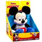 Mickey de Pelúcia 40cm Manda Beijo Kiss Licenciado Disney