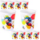 Mickey Kit 10 Copos Festa Aniversario Tematica Infantil