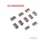 Micro Botão Táctil Chave GM Astra Montana Corsa Celta Prisma Agile (10 Unidades)