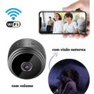 Micro Câmera Espiã A9 Full Hd 1080p Base Magnética Detecção Presença Proteção Casa Escritório