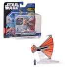 Micro Figura Star Wars Asajj Ventress's Com Nave Ginivex Starfighter Micro Galaxy Squadron Launch Edition - Sunny - 3440