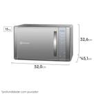 Micro-ondas Electrolux 31L cor Inox Espelhado com Função Grill e Painel Blue Touch (ME41X)