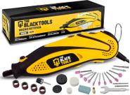 Micro Retífica 135w Profissional Elétrica Com Kit Acessórios tmr135 The black Tools 220V