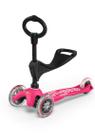 Micro Scooter Ride-on Mini 3 em 1 Deluxe, 3 estágios, rosa, de 1 a 5 anos