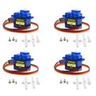 Micro servo motor Smraza SG90 9G com engrenagem metálica para robô RC