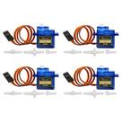 Micro Servos Beffkkip SG90 9g 4 unidades para helicóptero robô RC