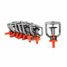 Microaspersor Plasnova Laranja 141 L/h Rotativo 360 Kit com 25 Unidades para Irrigação