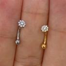 MICROBELL CURVO EM AÇO FLOR COM ZIRCÔNIAS - 1,2mm MICROBELL CURVO EM AÇO FLOR COM ZIRCÔNIAS - 1,2mm