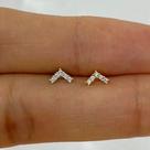 Microbell reto prata 925 khina com zircônias cristal