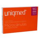 Microcânula Para Preenchimento com Agulha Auxiliar 18Gx70mm Uniqmed c/12