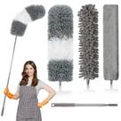 Microfiber Duster Uppercut 4 peças com poste de extensão 76-254 cm