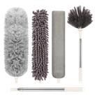 Microfibra Duster AUXOTA com poste de extensão em aço inoxidável de 76 a 254 cm