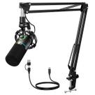 Microfone com braco articulado usb/xlr pd200xs maono preto