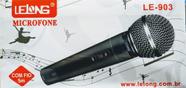 Microfone com fio 5m le-903 lelong Microfone com fio 5m le-903 lelong