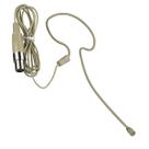 Microfone Com Fio Auricular Mini Ear Bege Com Mini XLR 4 Pinos CSR Profissional