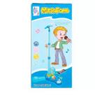 Microfone com Pedestal e Luz Azul MCG - 235 - Fênix