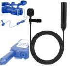 Microfone Condensador Lapela XLR c/ Phantom Power +48V p/ Filmadora, Câmera
