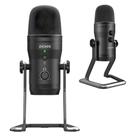Microfone Condensador Pcyes Vocalizer Gamer Com Cabo Type-C Para USB Controladora De Mute E Volume 4 Padrões De Captação de Áudio