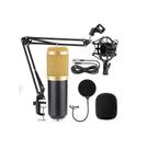 Microfone Condensador Profissional com Fio Tomate MT-1026 para Estúdios e Transmissões