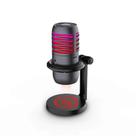 Microfone Condensador Redragon Nebula Rgb Usb Com Suporte Preto Gm211 Microfone Condensador Redragon Nebula Rgb Usb Com Suporte Preto Gm211